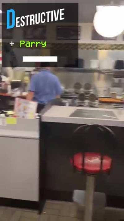 V1 if he were to get a Job at Waffle House