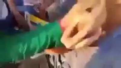 What's being said here, Bangladeshi bros? Understand he's being told to remove shirt and trample, can anyone translate the rest?