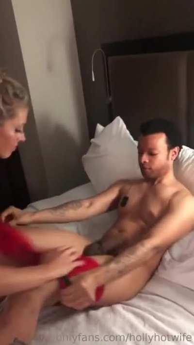 Hollyhotwife funking a fan