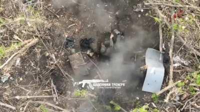 Recently, Ukrainian drone bombed sleeping Russian soldier in east Ukraine