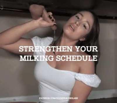 Strengthen your milking schedule.