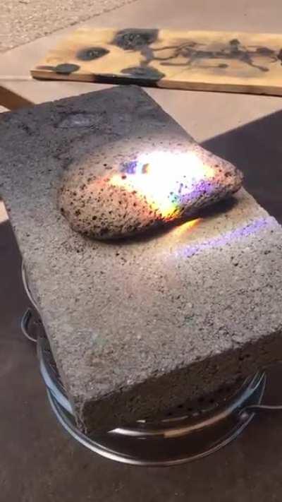 Turning a rock into lava from this huge lens