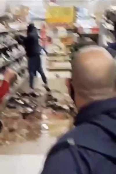 Throwing a tantrum at a store for being asked to wear a mask