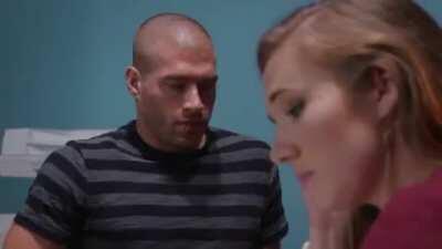 Ms. Chechik shushes patron in her library...