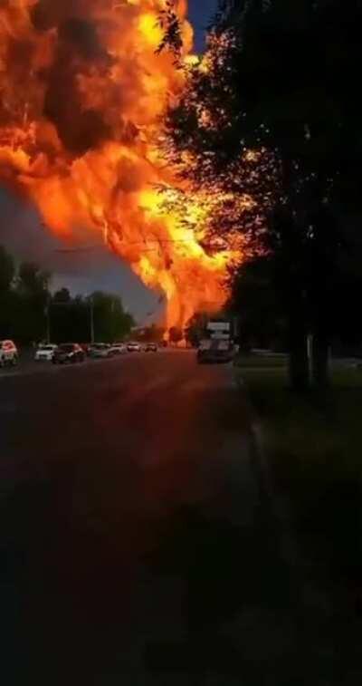 Gas fuel station explosion, Volgograd, Russia, August 10 2020