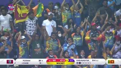 Rajapaksa takes a stunner | WI v SL | ICC Men's T20WC 2021