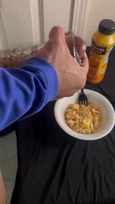 Cum frosting for your flakes!