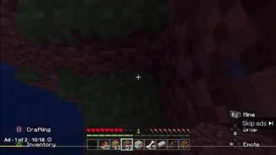 I got an ad on a YouTube of a 10 minute minecraft playthrough