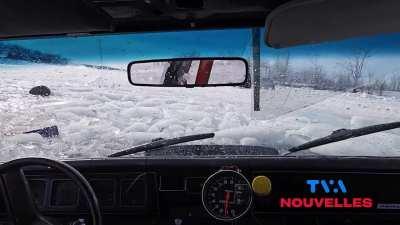 Going ice racing after an unusually warm winter and early spring...