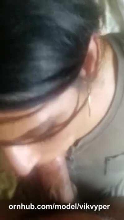 Indian girlfriend loves choking on boyfriends BBC part 2