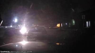 Driving under the influence driving over my partner's car.