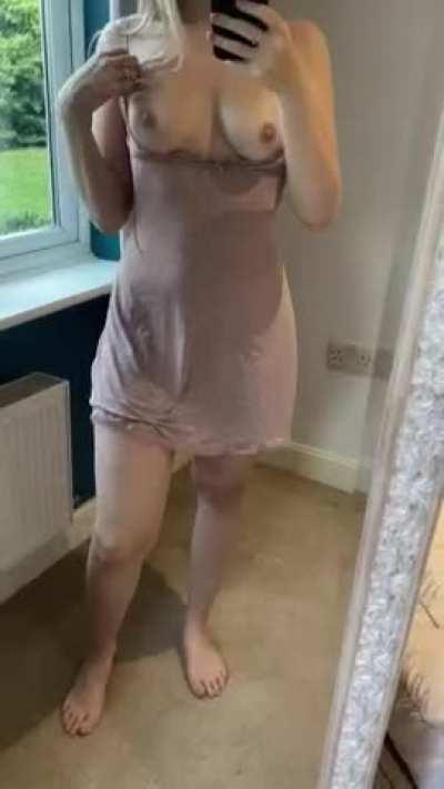 My pale winter skin makes me look so innocent.