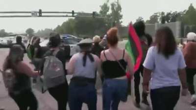 Alternate angle of Sacramento highway patrol incident