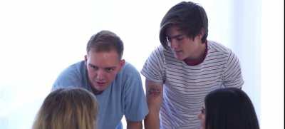 What, you gals don't hang out behind the couch?