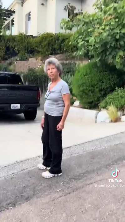 Exercise class using a empty public street expertly deal with Karen couple 
