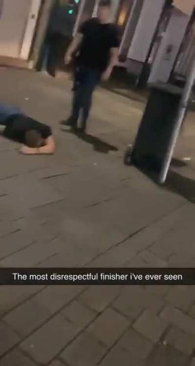 Drunk fight in England with a fatality.