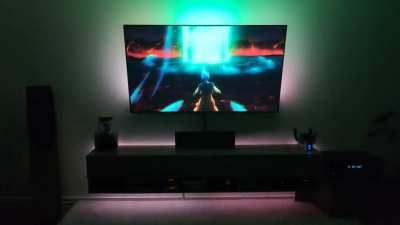 Upgraded some furniture and watched the movie again. it's amazing this way. Highly recommended.