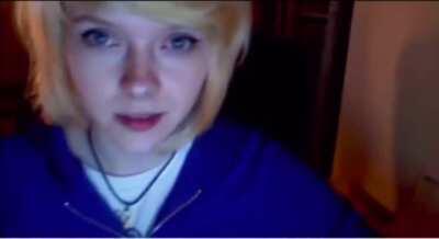 Also - watch her die inside