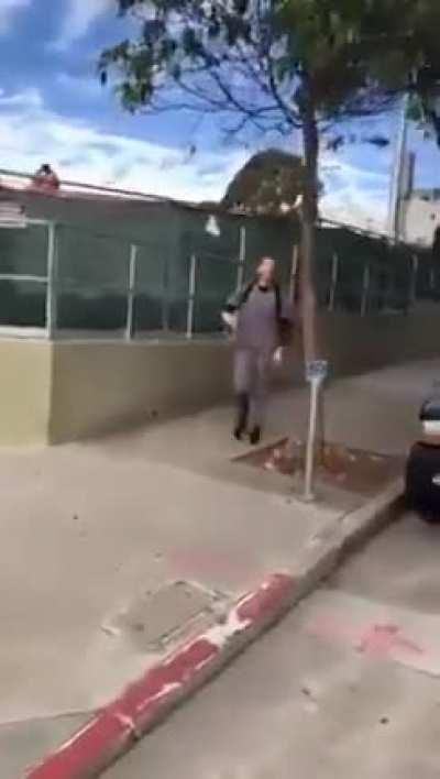 Don't block traffic you idiots. What did they do to deserve it?