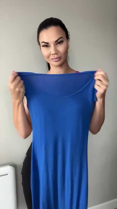 Jasmine Jae's special blue dress