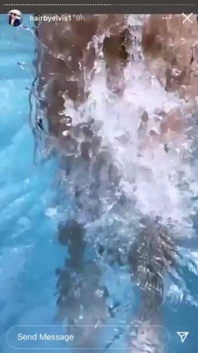 This is video of Carla taken by her hairstylist today