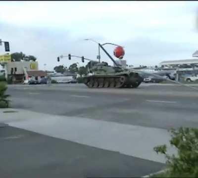 [May 17th, 1995] An army veteran named Shawn Nelson stole an M-60 Patron tank and went on a rampage in San Diego, California for approximately 23 minutes before being apprehended by police.