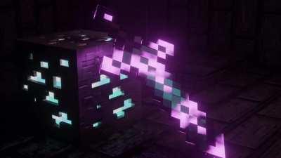 Saw people making realistic renders of Minecraft items, so I decided to try an enchanted sword