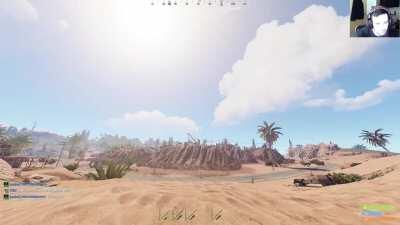 Spear throw tickled me