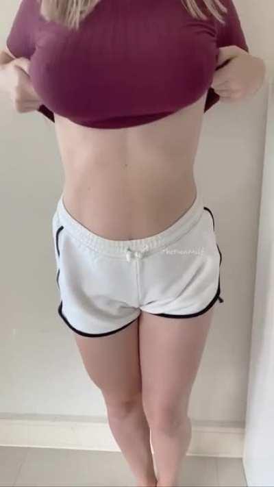 Hubby isn’t a tit guy but I still love showing them off!