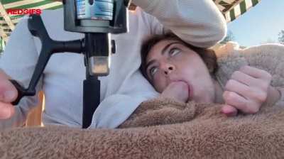 sucking his dick while fishing off a dock on lake tahoe because i'm a good girl