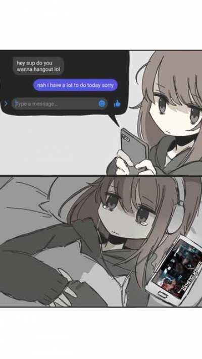 When she says she's busy...