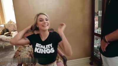 Gabbie Carter Having Some Fun Behind The Scenes