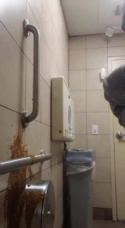 Just flushing my bathroom