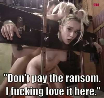 Dumb cunt gushed with squirt when I kidnapped and raped her. Guess she doesn’t want to be released anymore.
