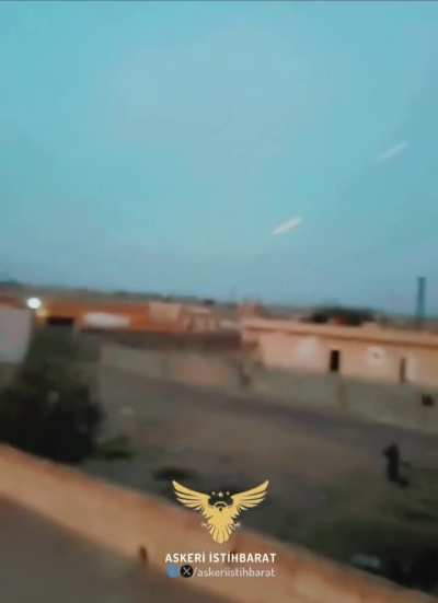 SNA Drone hits SDF Target while being fired at from the ground. Syria, 31 Januari 2025