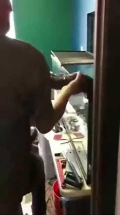 To hand feed this snake