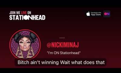 Nicki reciting lyrics from Remy Ma’s “Shether” diss 😂