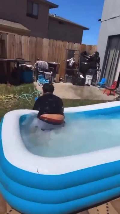 Bro thought water negated fall damage 😭