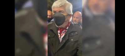 Hugo Moyano insulto a un hincha