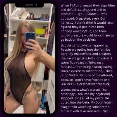 Influencer Implants: what happens when TikTok changes its algorithm to promote bimbos?