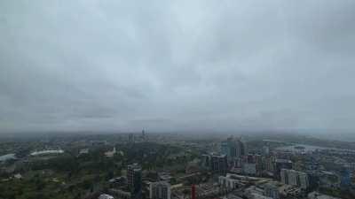 Yesterday's weather in 1 minute.