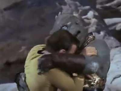 One of the most intense, graphic fight scenes ever put on television. Kirk vs Gorn (aired Jan 19, 1967)