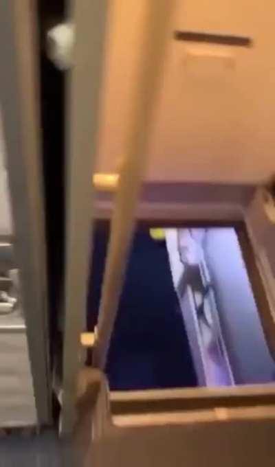 Underneath your seat on a plane