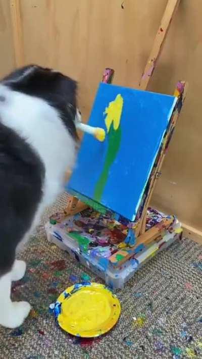 te amo doguinho pintor