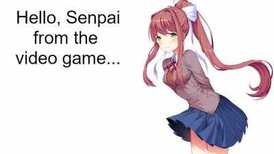 Senpai meets Monika