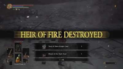 Finally beating Gael after 119 attempts. I have never played ds3 or done a sl1 run before. I want my first playthrough of ds3 to be a soul level 1 challenge run. Visualization of all attempts in comments