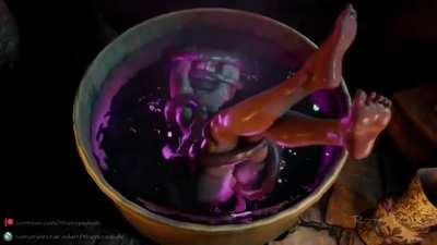 It's so fucking hot watching her be physically unable to struggle