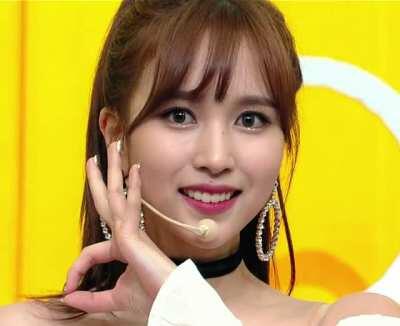 Mina winks