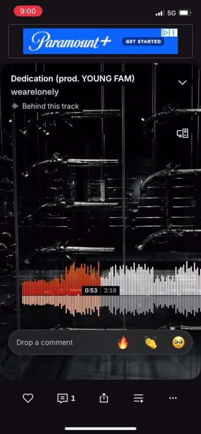 First published song to soundcloud