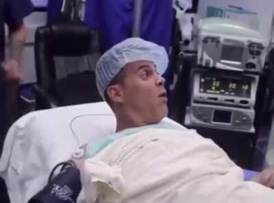 To stay awake after having anaesthetic